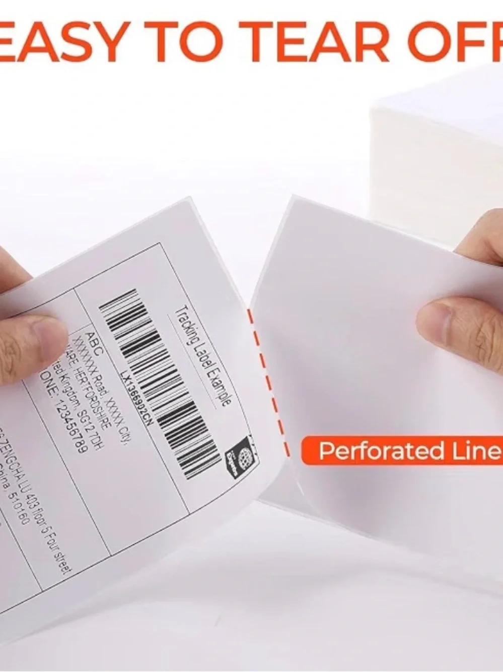 White Shipping Labels for Thermal Printers - 100 per order